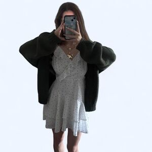 White Polka Dot Dress/Romper